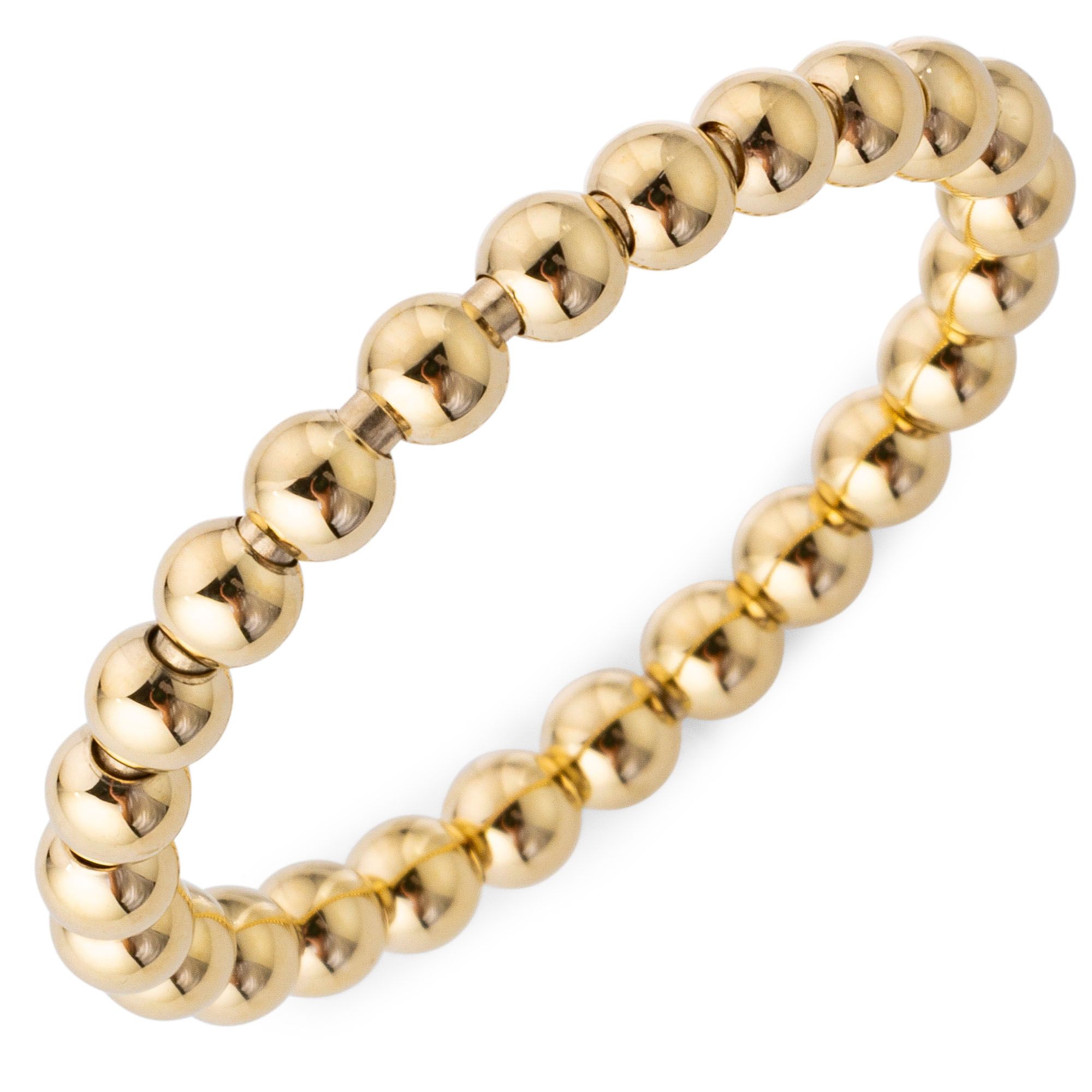 Kugel-Ring flexibel mind. 1,4g Gold 585