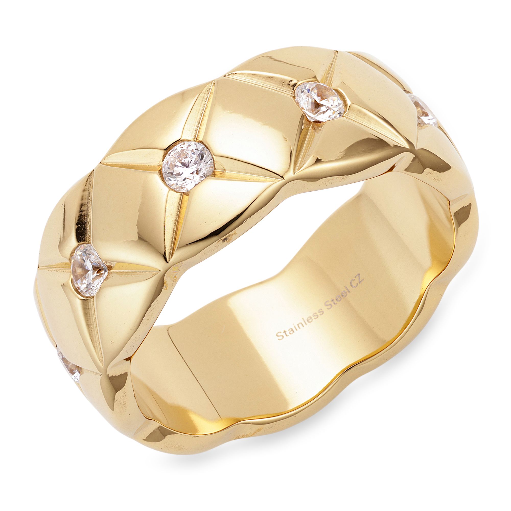 STEFFEN SCHRAUT Ring 9 Zirkonia poliert Edelstahl