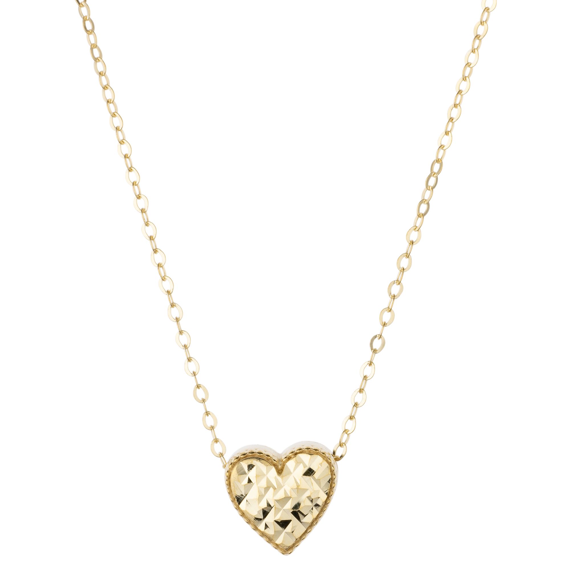 GOLDRAUSCH Herz-Kette diamantiert mind. 1,3g Gold 375