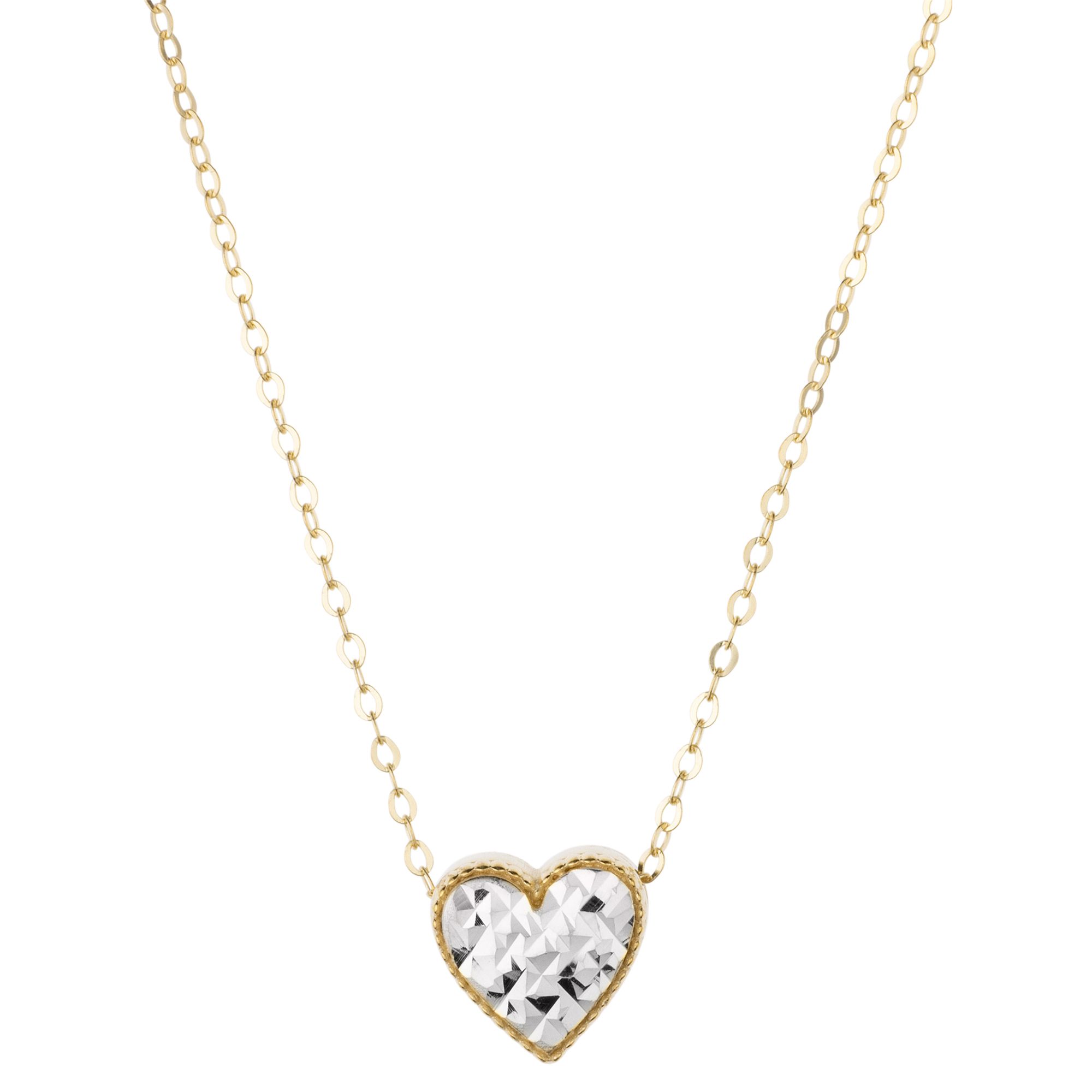 GOLDRAUSCH Herz-Kette diamantiert mind. 1,3g Gold 375