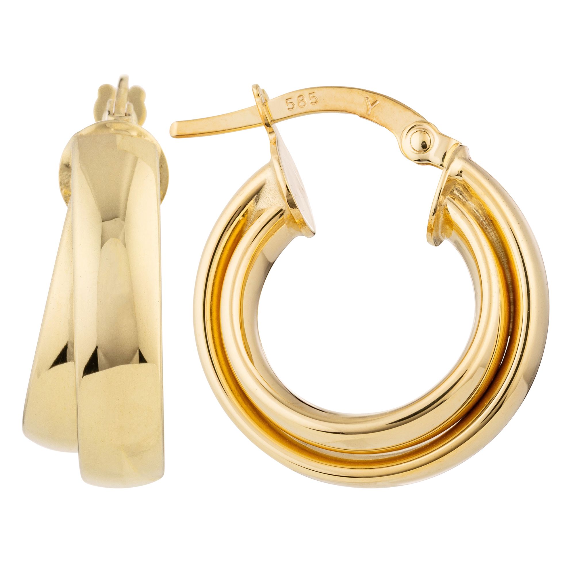 GOLDRAUSCH Creolen poliert mind. 2,25g Gold 585