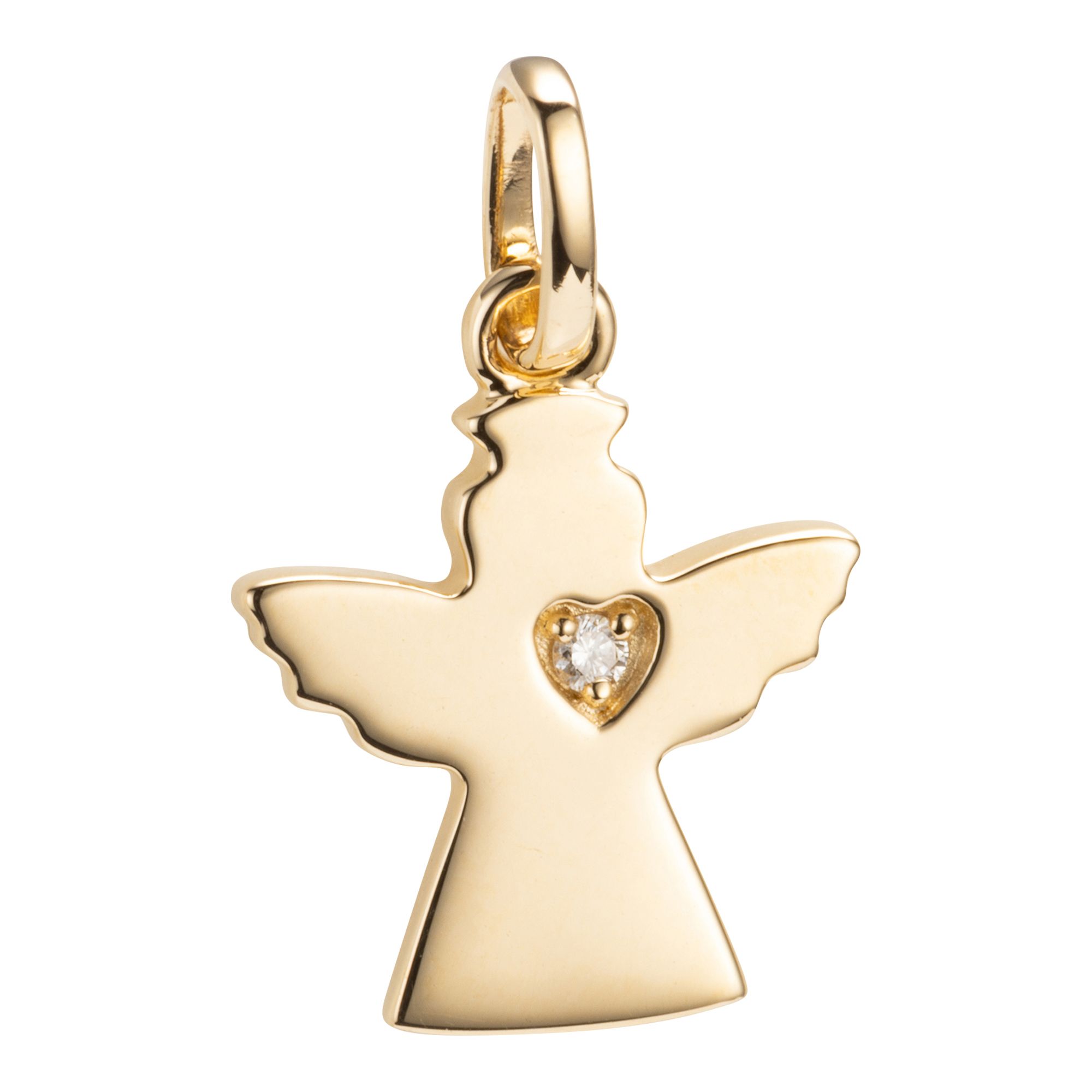 CANADIAN DIAMONDS Engel-Anhänger 1 Brillant ca. 0,01ct Gold 585