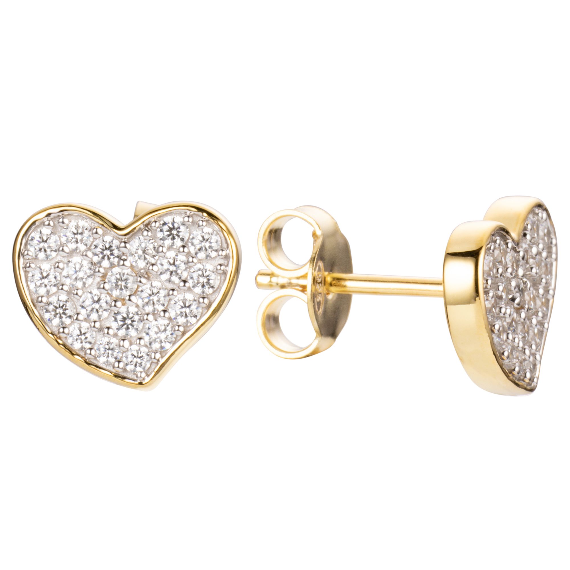 DIAMONIQUE® Ohrstecker = 0,57ct Brillantschliff Silber 925