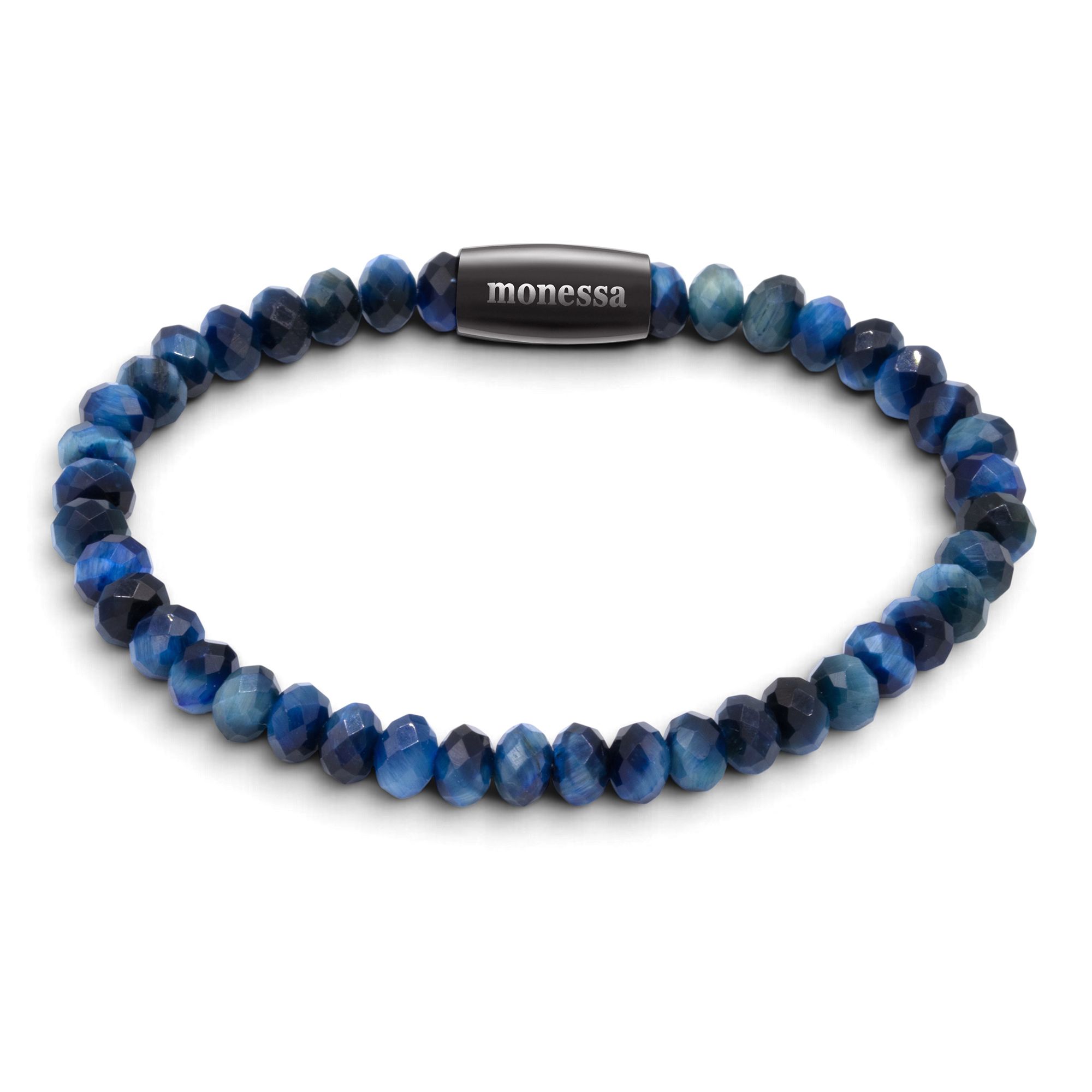 MONESSA Armband Edelsteine Magnetverschluss Edelstahl