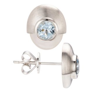 PLATINITY Ohrstecker 2 Aquamarine zus. ca. 0,70ct Platin 950