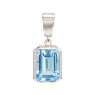 PLATINITY Anhänger beh. Swiss Blautopas ca. 2,20ct Platin 950
