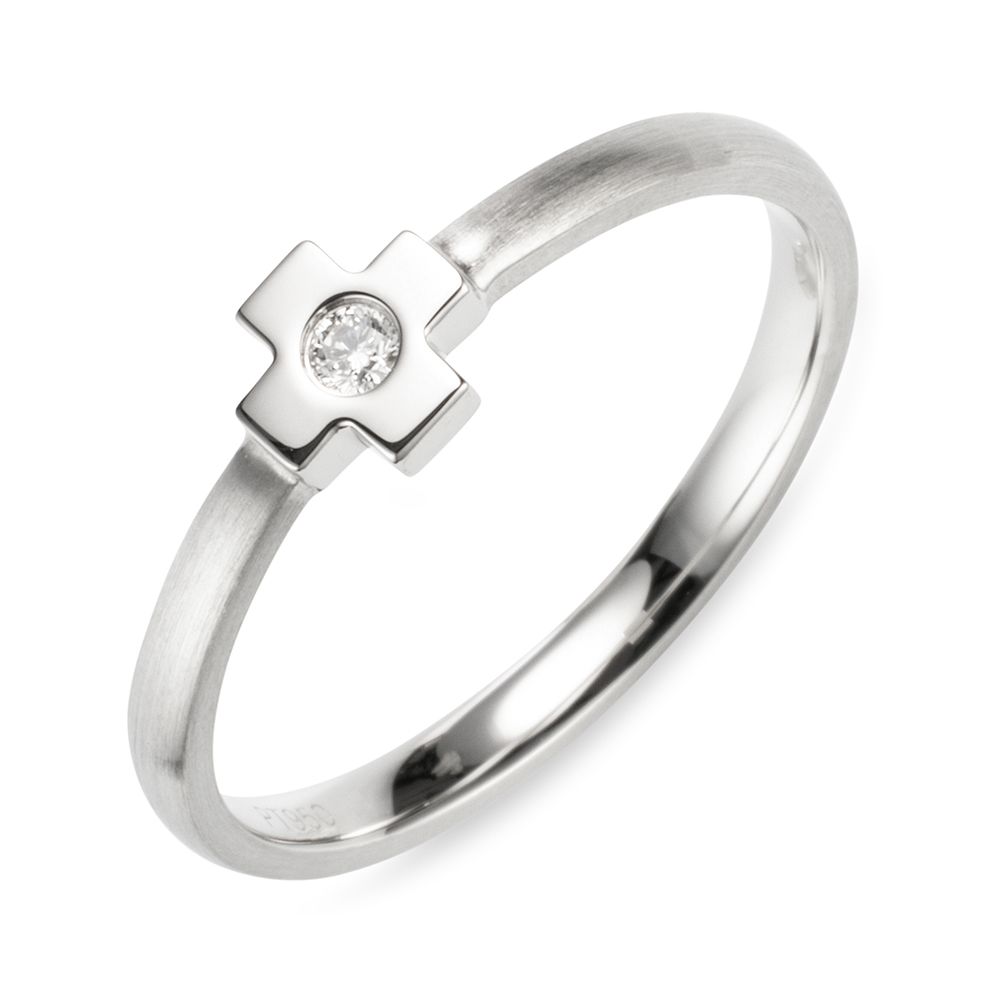 PLATINITY Ring 1 Brillant ca. 0,03ct Platin 950