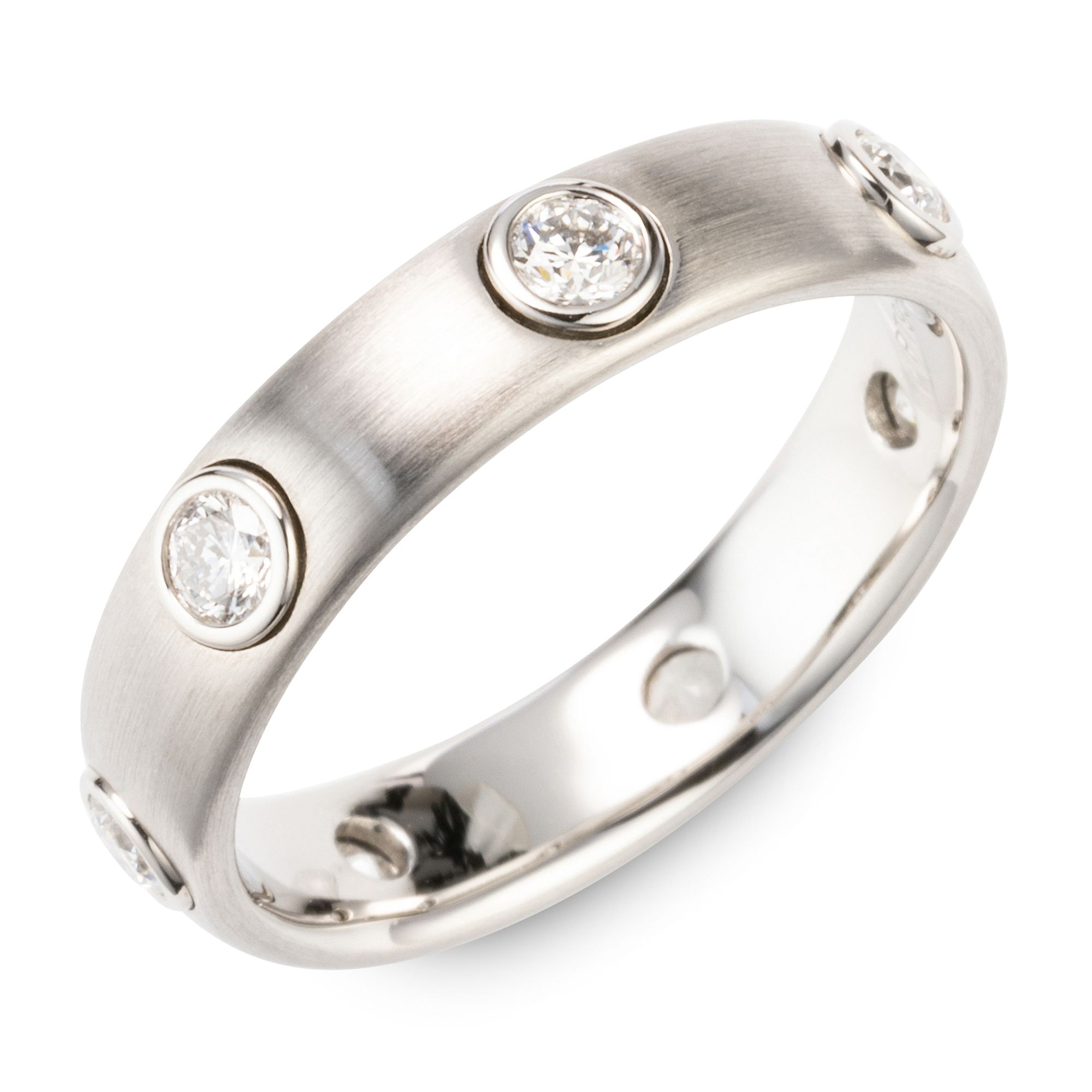 PLATINITY Ring 7 Brillanten zus. ca. 0,50ct Platin 950