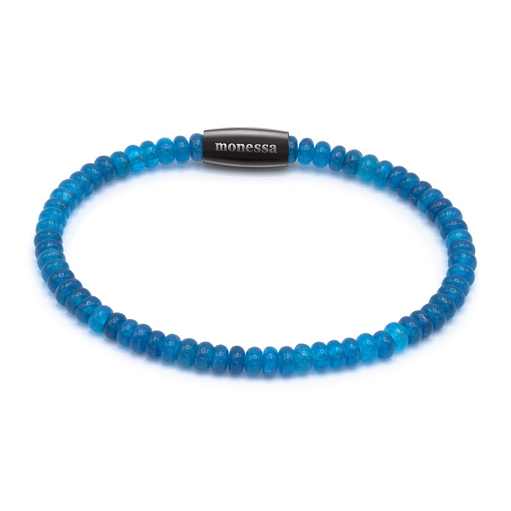 MONESSA Armband Edelsteine Magnetverschluß Edelstahl