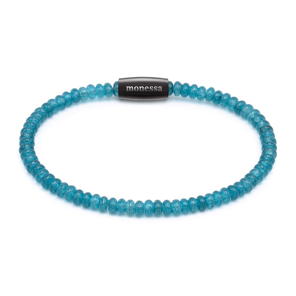 MONESSA Armband Edelsteine Magnetverschluß Edelstahl