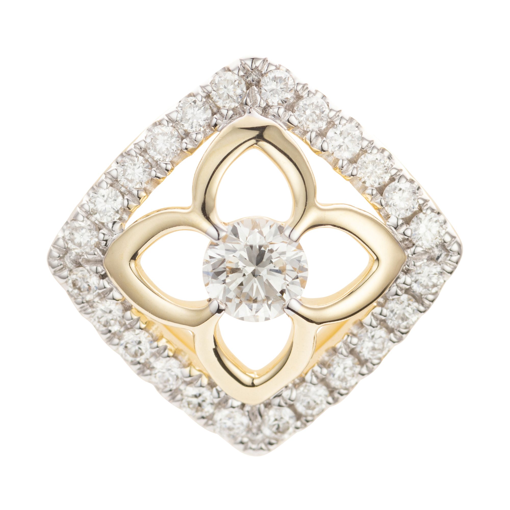 GOLDSCHMUCK FÜR MICH Anhänger 25 Brillanten zus. ca. 0,17ct Gold 375