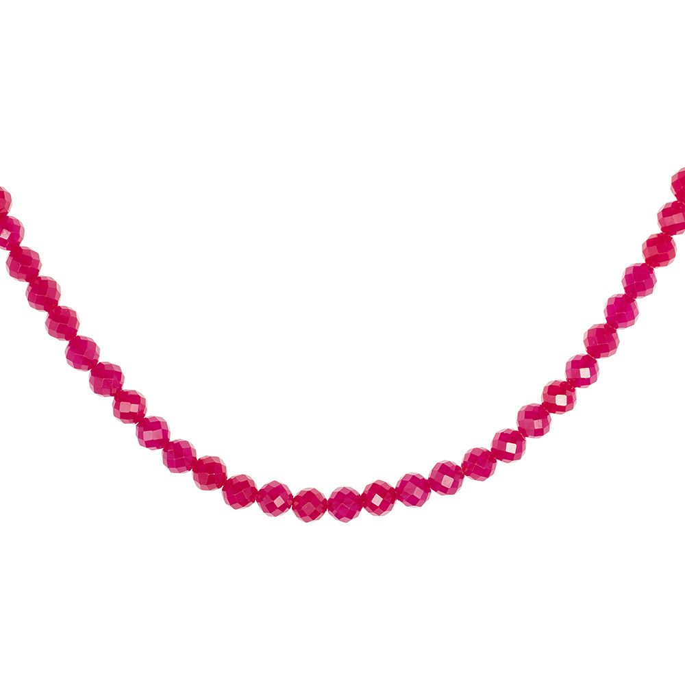 PLATINITY Kette 40+3cm Rubellite zus. mind. 50,00ct Platin 950