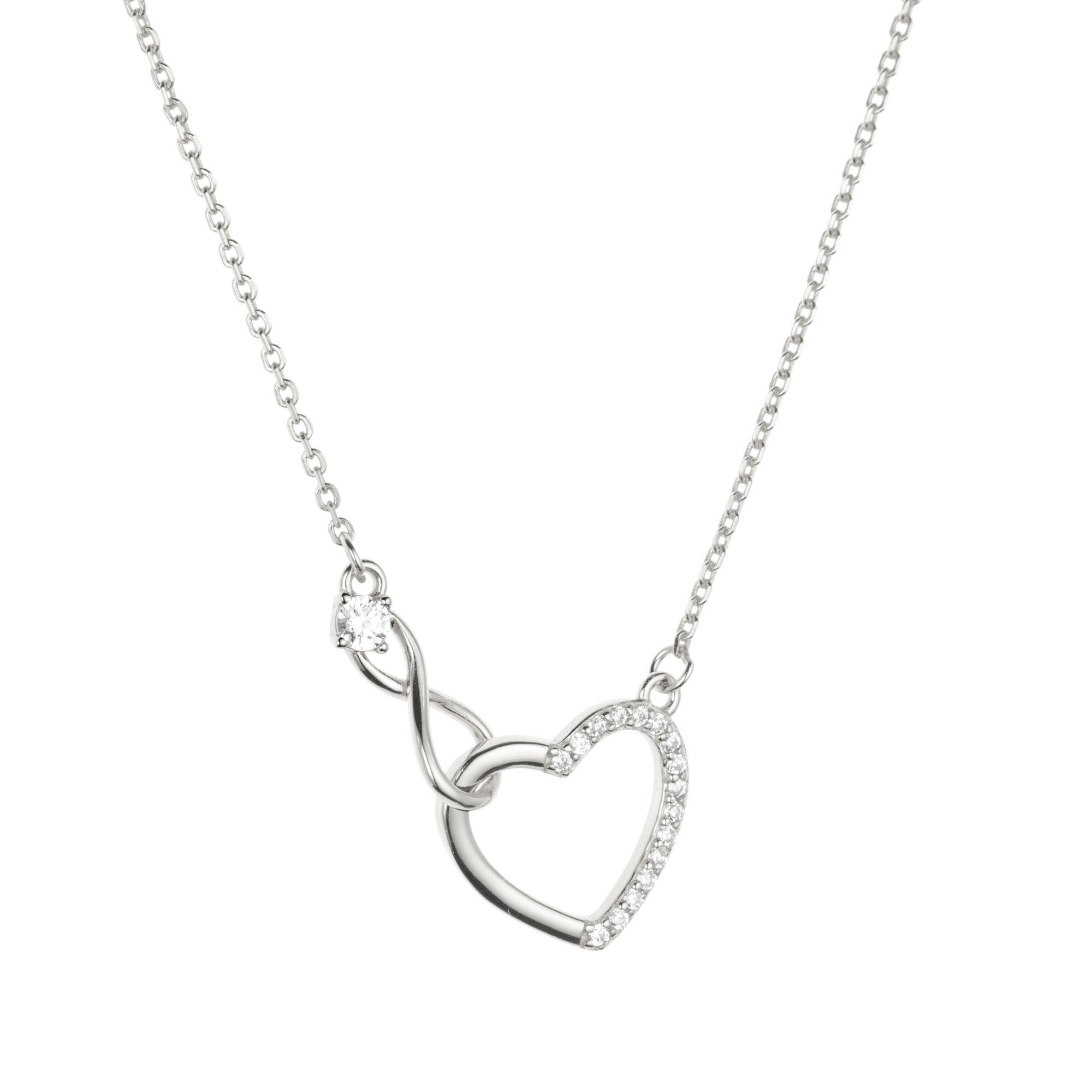 DIAMONIQUE® Collier = 0,13ct Brillantschliff Silber 925