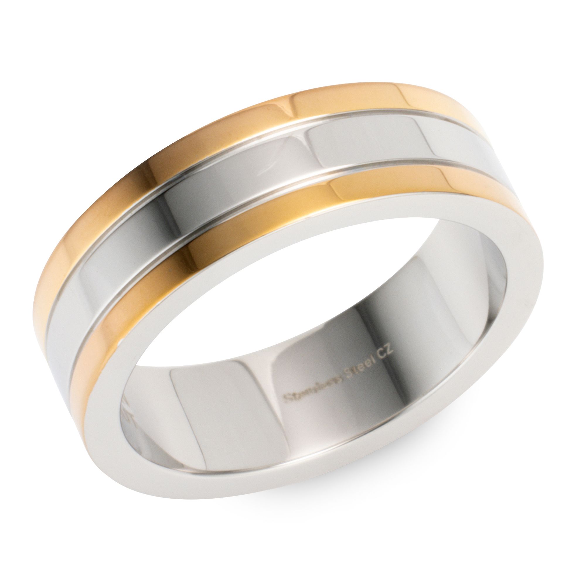 STEFFEN SCHRAUT Ring poliert Tricolor Edelstahl