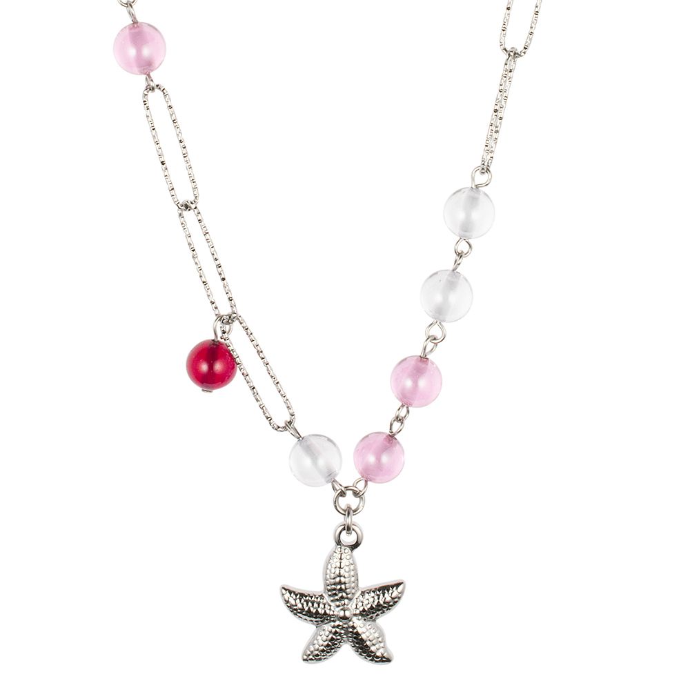 DIAMONIQUE® Collier = 96,00ct Kugeln Edelstahl