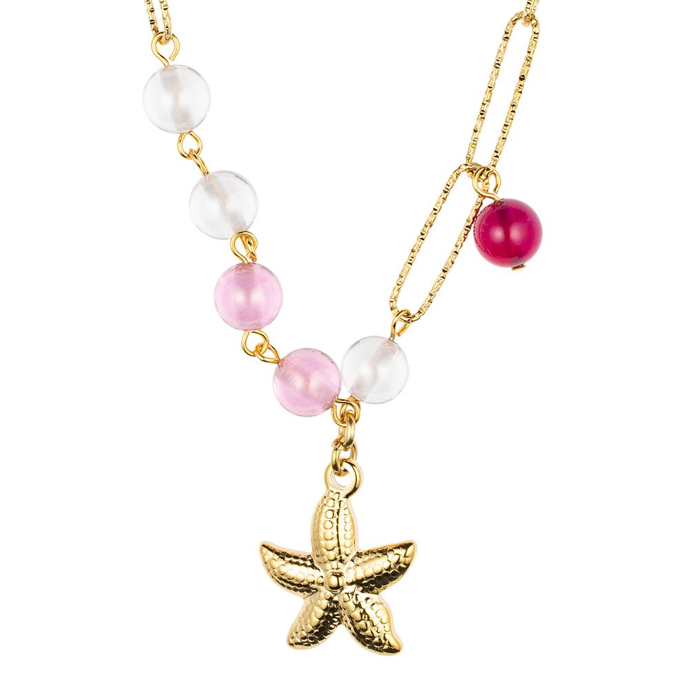 DIAMONIQUE® Collier = 96,00ct Kugeln Edelstahl