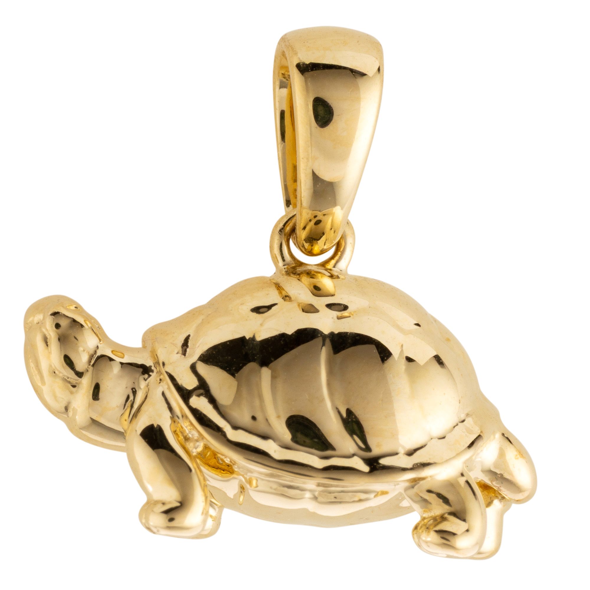 GOLDSCHMUCK FÜR MICH Schildkröten-Anhänger poliert mind. 1,0g Gold 375