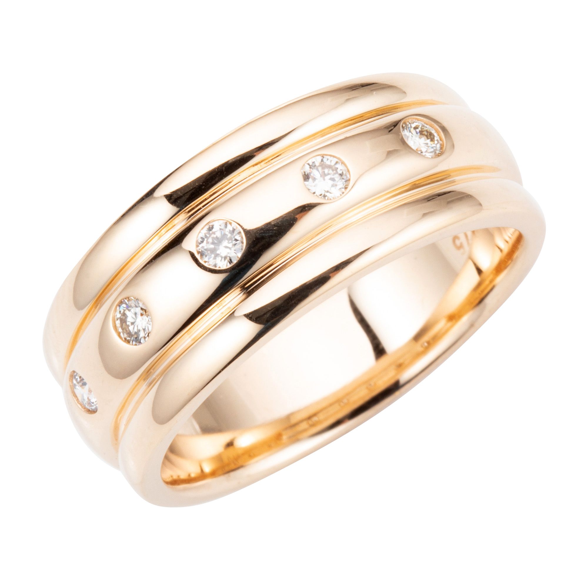 Diamour Ring 5 Brillanten Zus Ca 0 15ct Gold 375 Qvc De