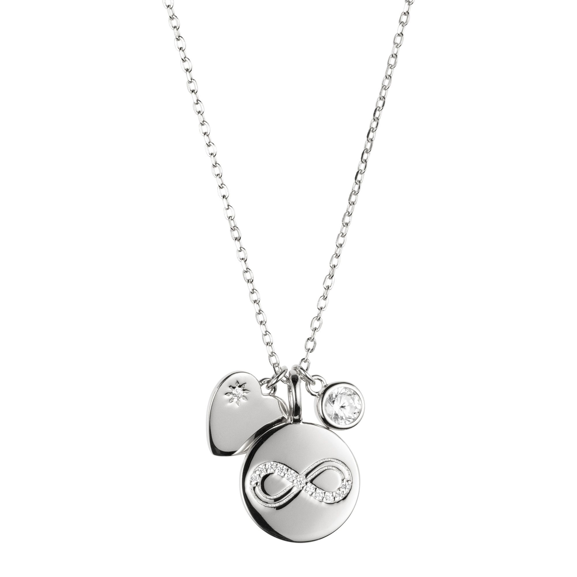 DIAMONIQUE® Collier = 0,31ct Brillantschliff Silber 925