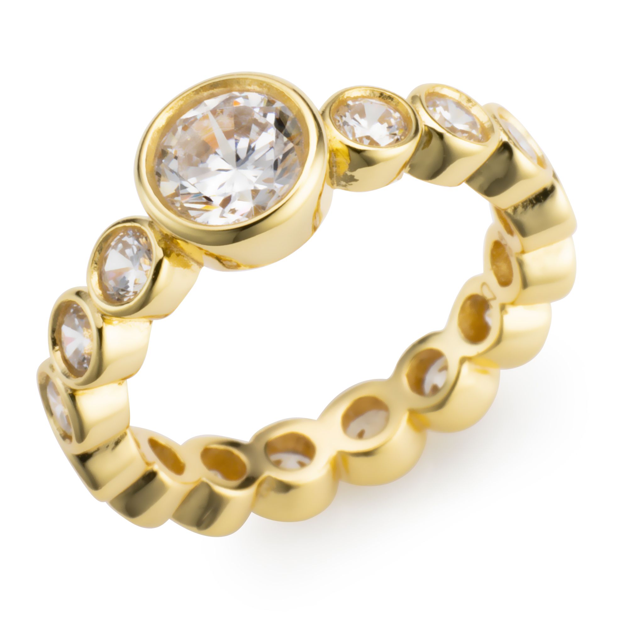 DIAMONIQUE® Ring = 2,40ct Brillantschliff Silber 925