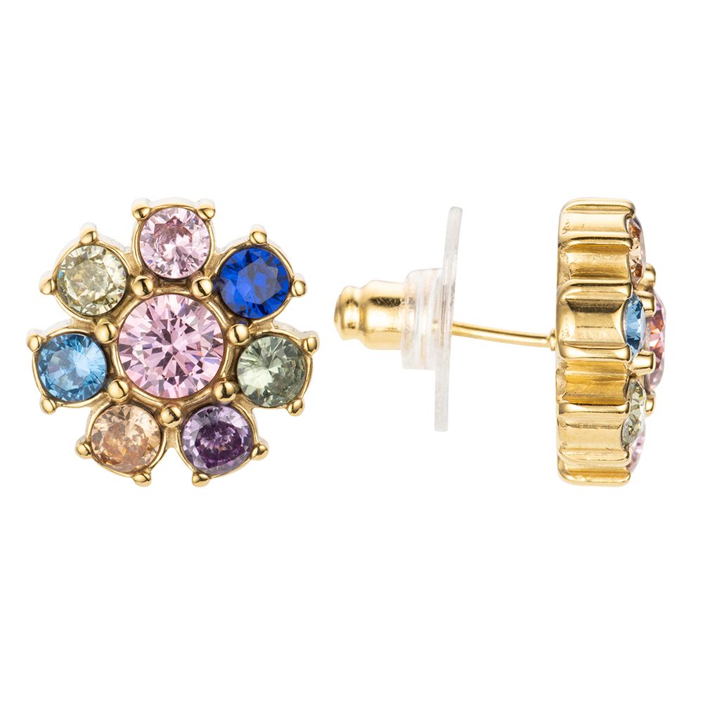 DIAMONIQUE® Ohrstecker = 4,00ct Brillantschliff Edelstahl