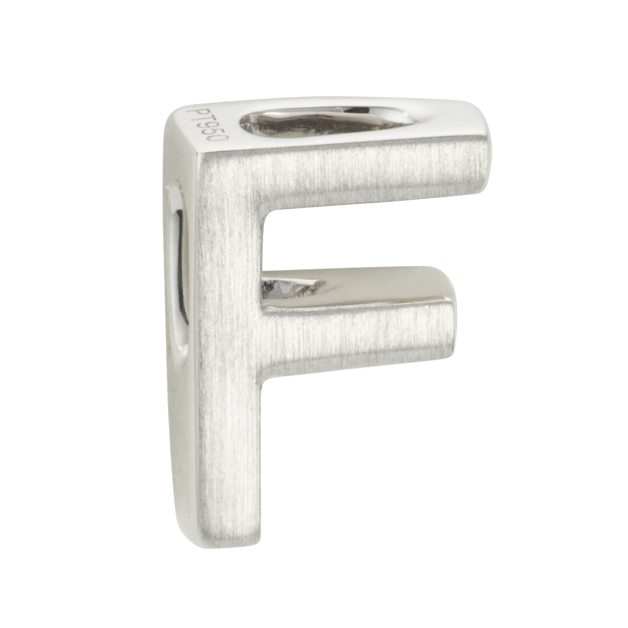PLATINITY Buchstaben-Anhänger mattiert/poliert mind. 0,8g Platin 950