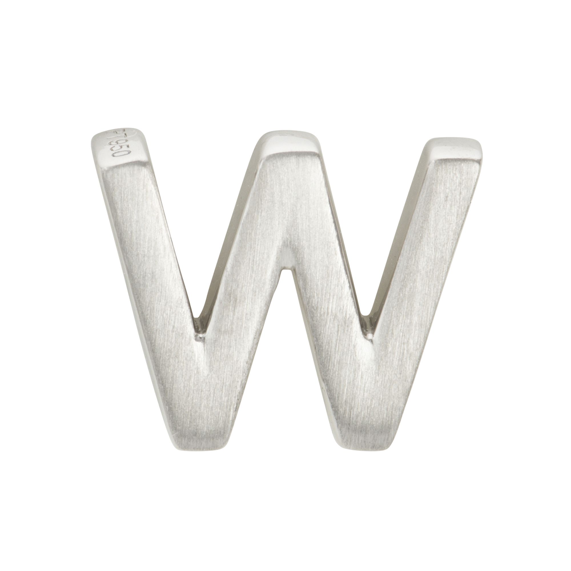 PLATINITY Buchstaben-Anhänger mattiert/poliert mind. 0,8g Platin 950