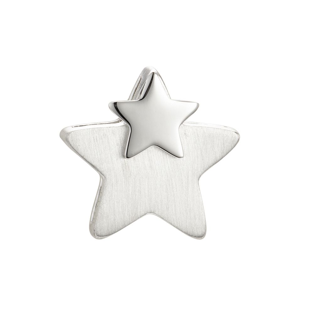 PLATINITY Stern-Anhänger mattiert/poliert mind. 1,7g Platin 950