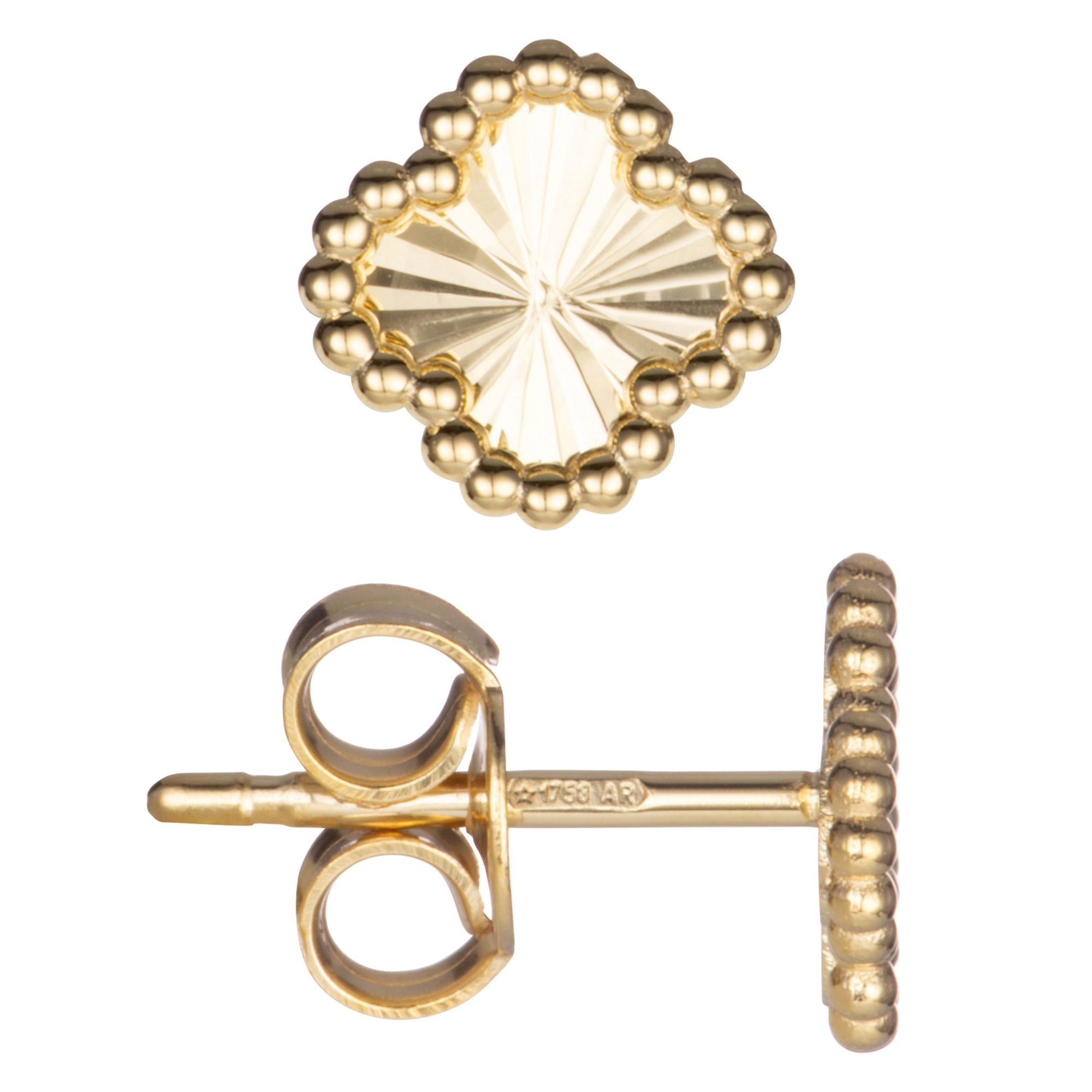 GOLDRAUSCH Ohrstecker poliert/diamantiert mind. 0,85g Gold 375