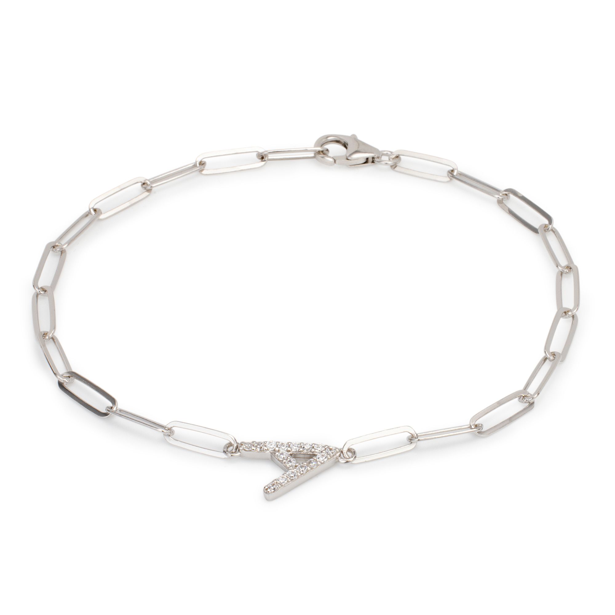 DIAMONIQUE® Armband mind. = 0,10ct Brillantschliff Silber rhodiniert