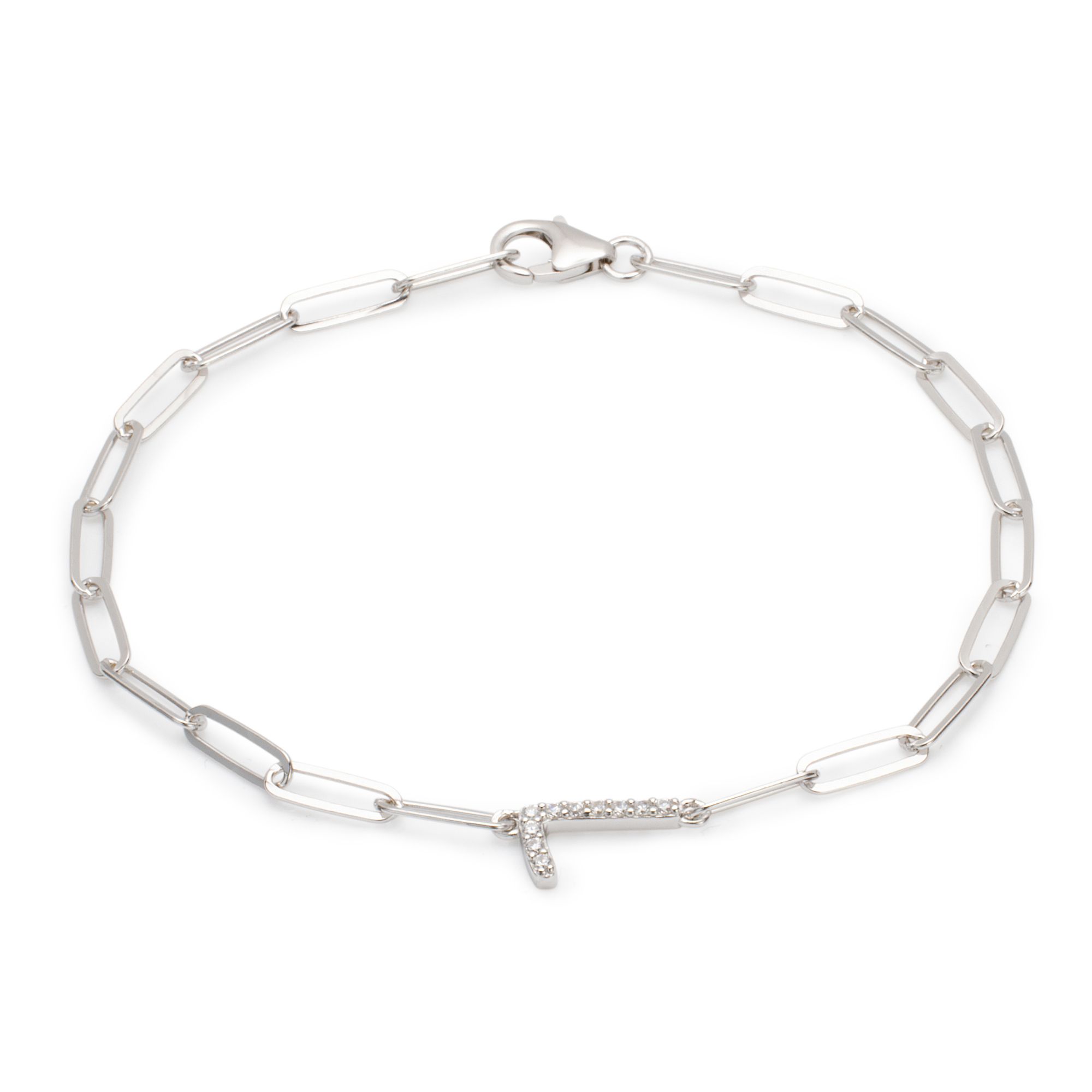 DIAMONIQUE® Armband mind. = 0,10ct Brillantschliff Silber rhodiniert