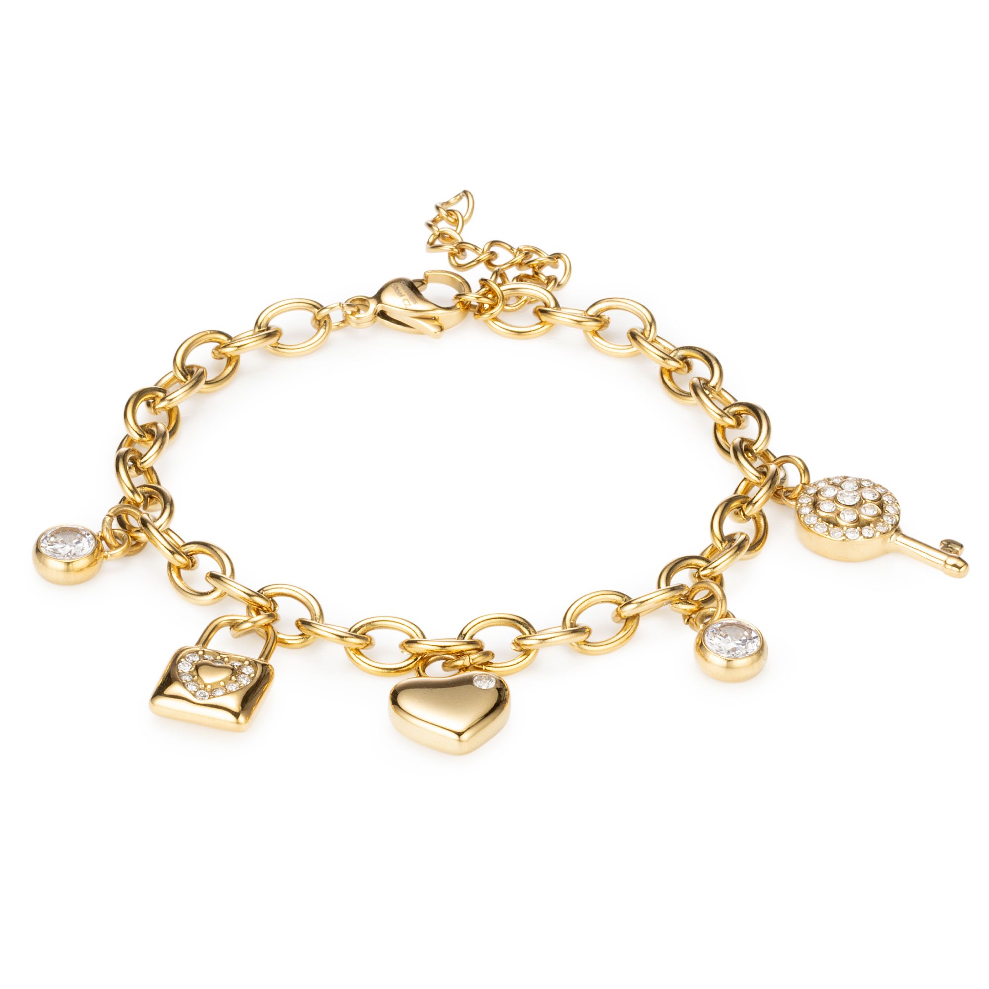 DIAMONIQUE® Armband = 1,41ct Brillantschliff Edelstahl