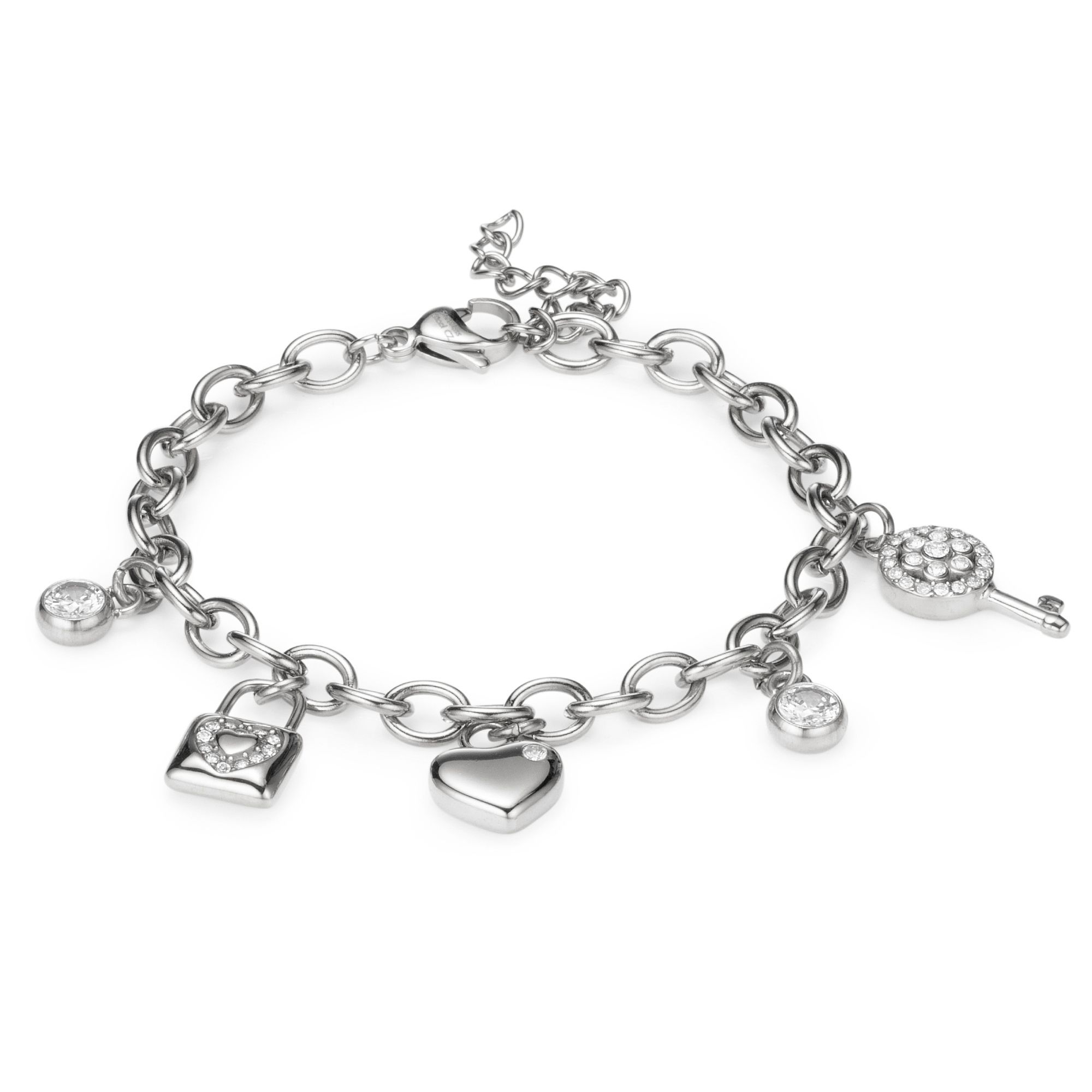 DIAMONIQUE® Armband = 1,41ct Brillantschliff Edelstahl