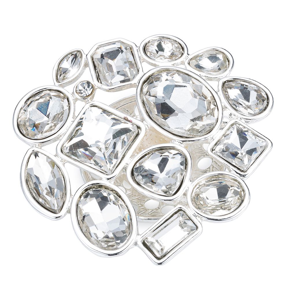 STEFFEN SCHRAUT Brosche Cluster Glassteine Magnetverschluss