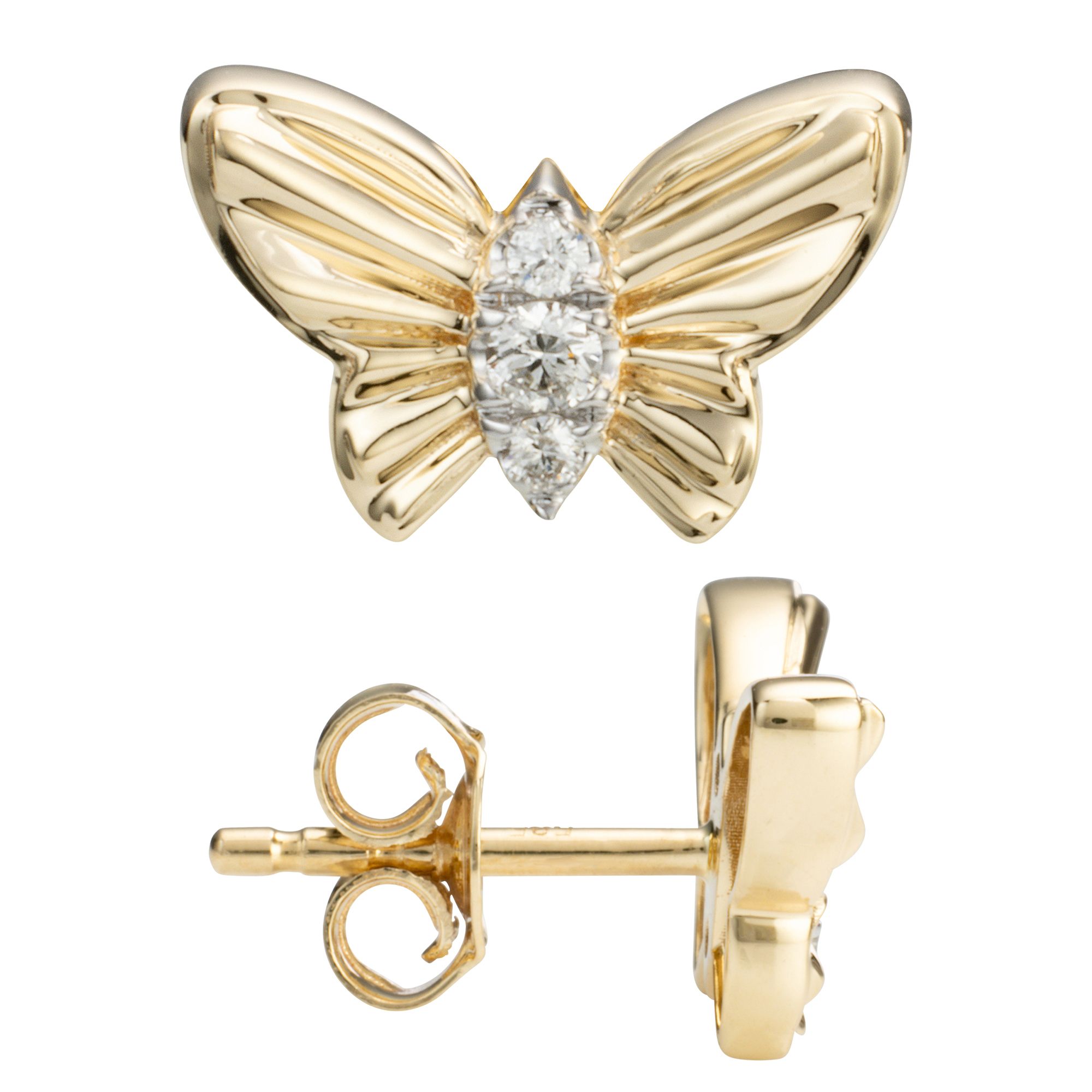 DIAMOUR Ohrstecker 6 Brillanten zus. ca. 0,10ct Gold 585