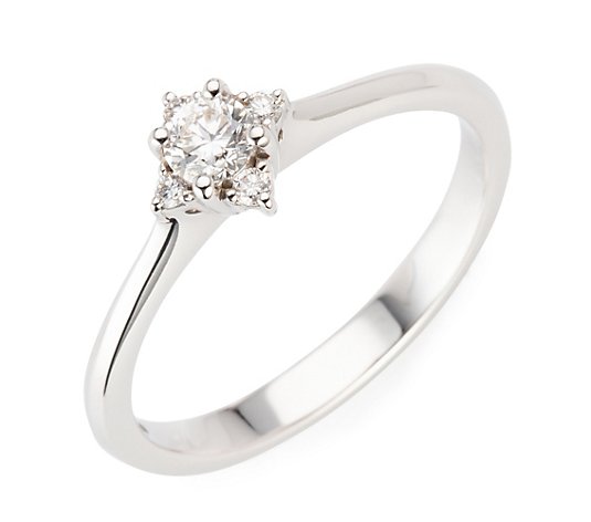 DIAMOUR Siberian Diamonds Ring Brillanten ca. 0,26ct Weißgold 750