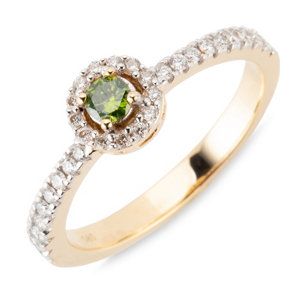 DIAMOUR Colour Diamonds Ring Brillanten ca. 0,45ct Gold 585 - 644043