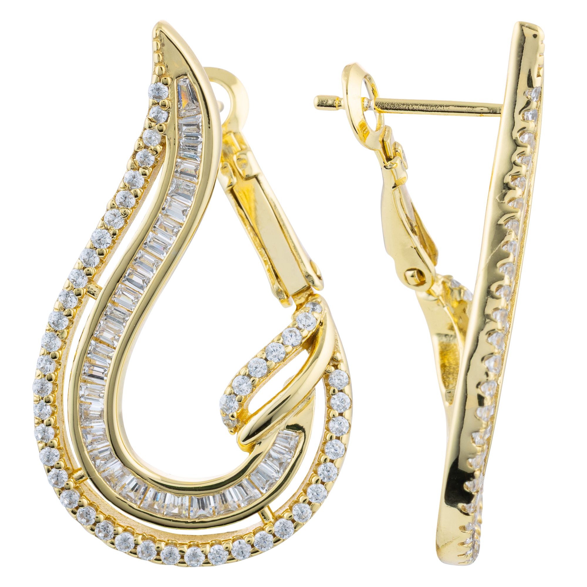 DIAMONIQUE® Ohrhänger = 1,50ct Schliffmix Silber 925