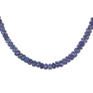 THOMAS & SOHN Tansanit zus. ca. 90,00ct Collier Silber vergoldet