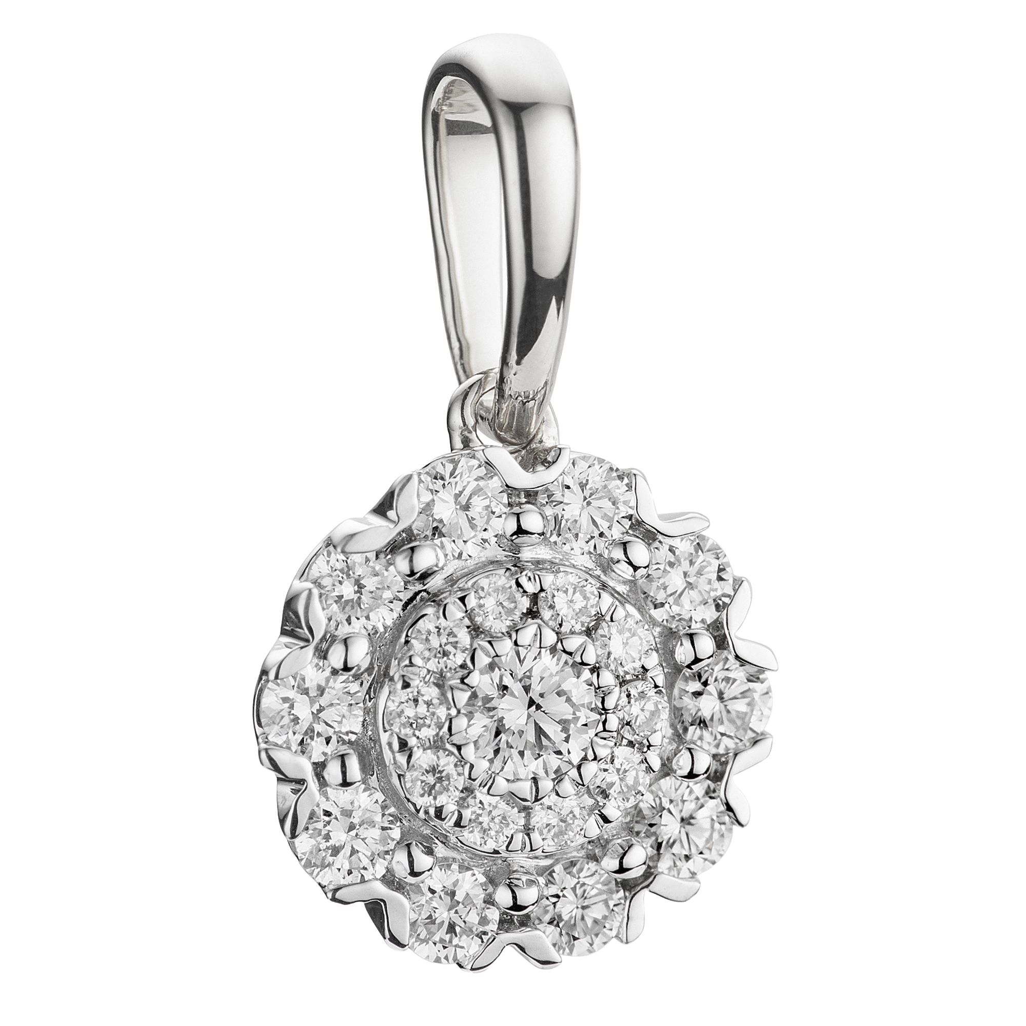 DIAMOUR Anhänger 21 Brillanten zus. ca. 0,25ct Gold 375