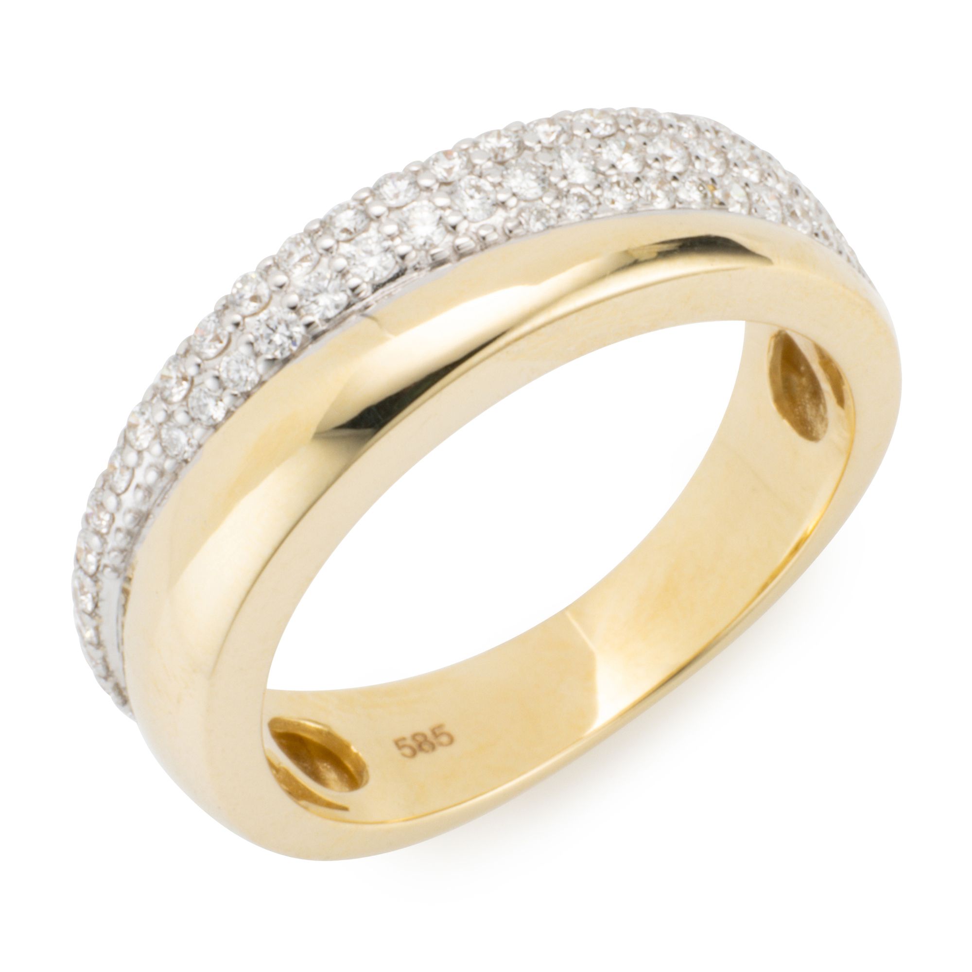 DIAMOUR Ring 52 Brillanten zus. ca. 0,40ct Gold 585
