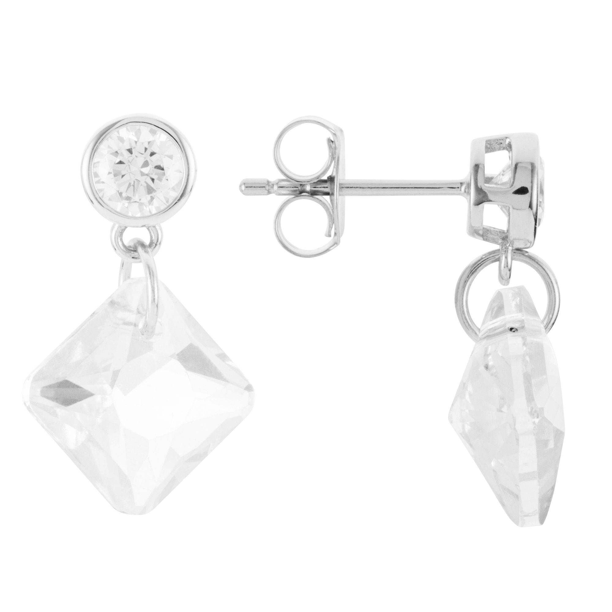 DIAMONIQUE® Ohrhänger = 1,94ct Schliffmix Silber 925