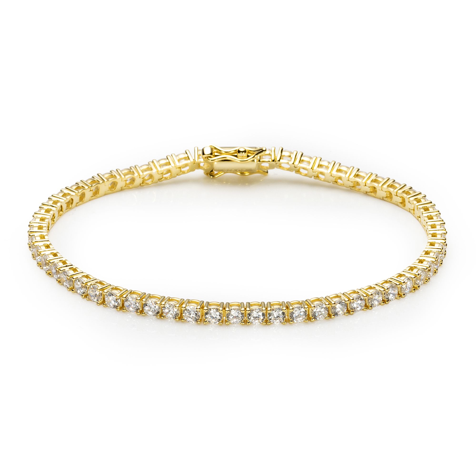 DIAMONIQUE® Tennisarmband = 5,40ct Brillantschliff Silber 925