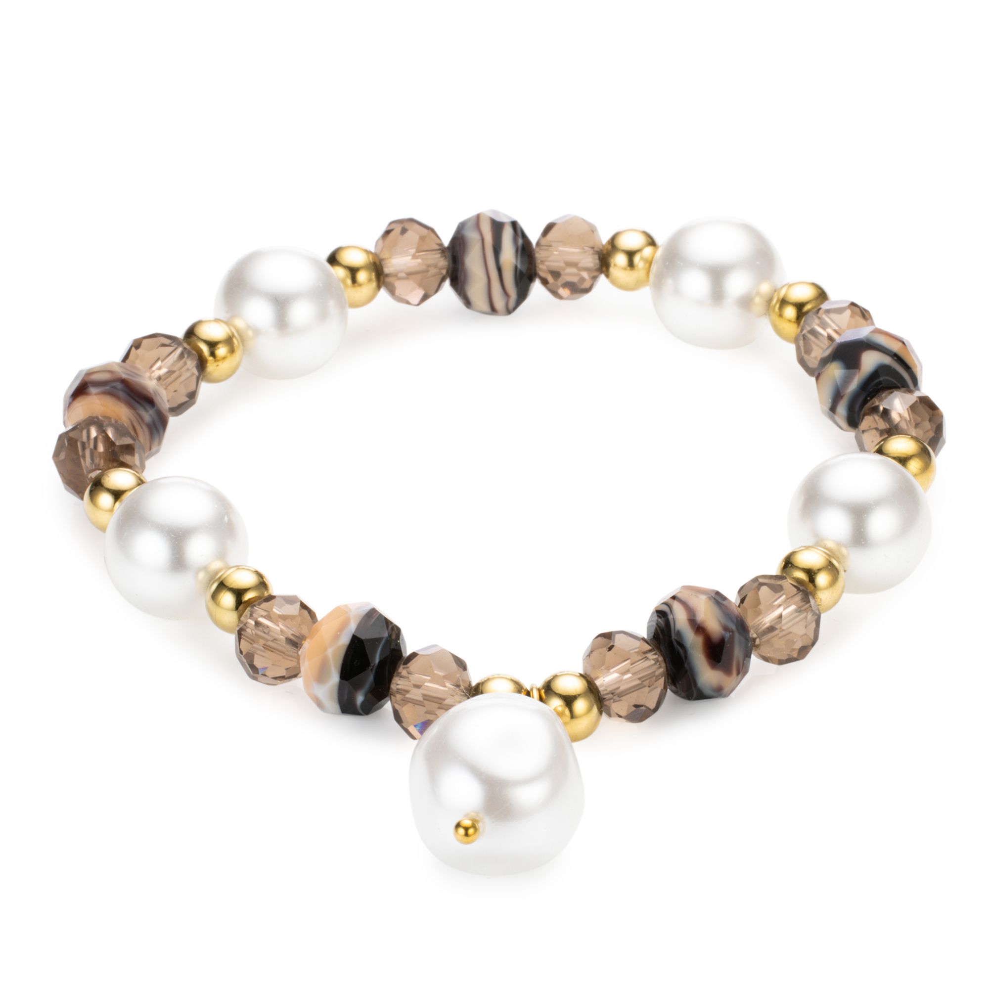 DINE 'N' Dance Armband Kunstperle flexibel Modeschmuck