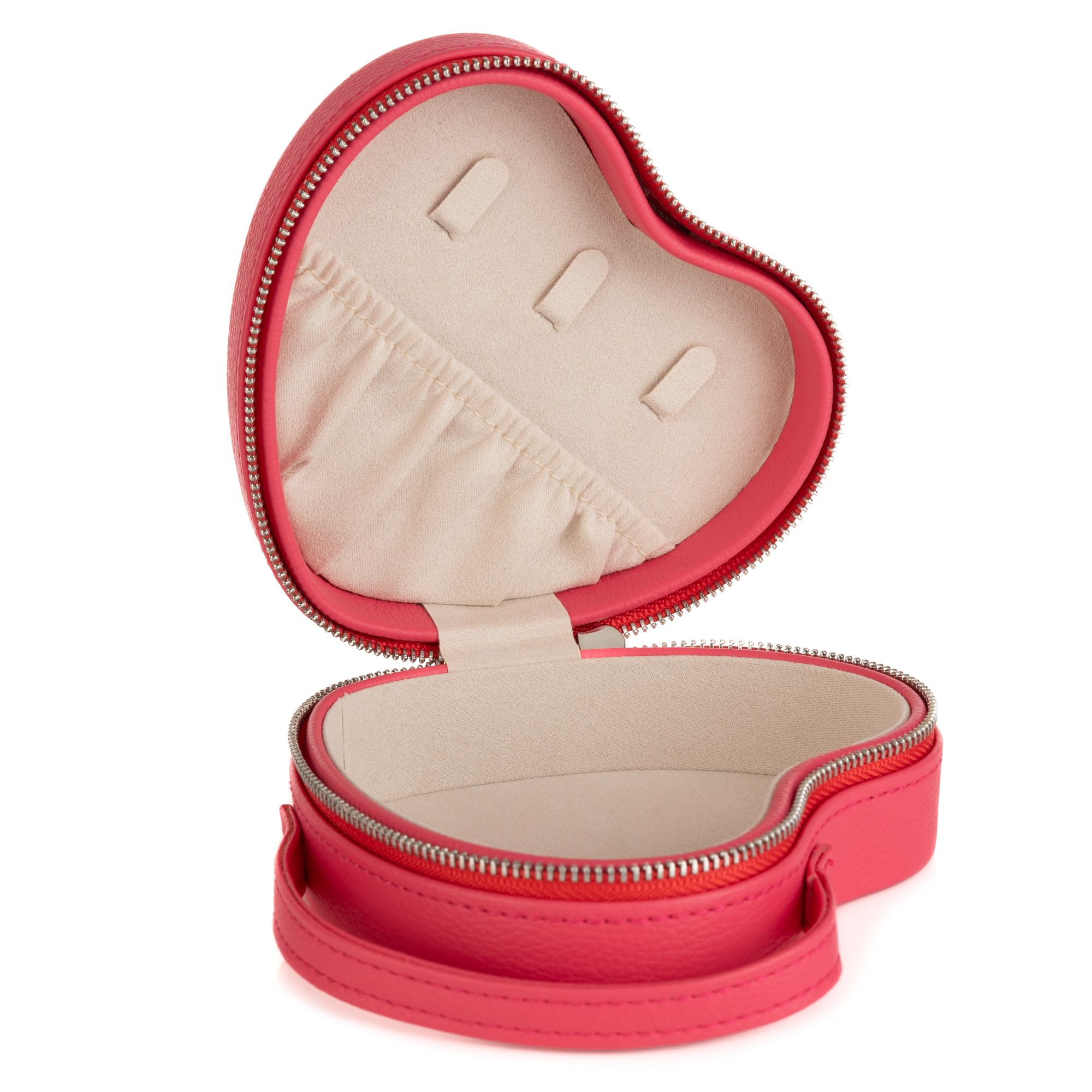 Schmuckbox für Reisen Herzform Lederimitat