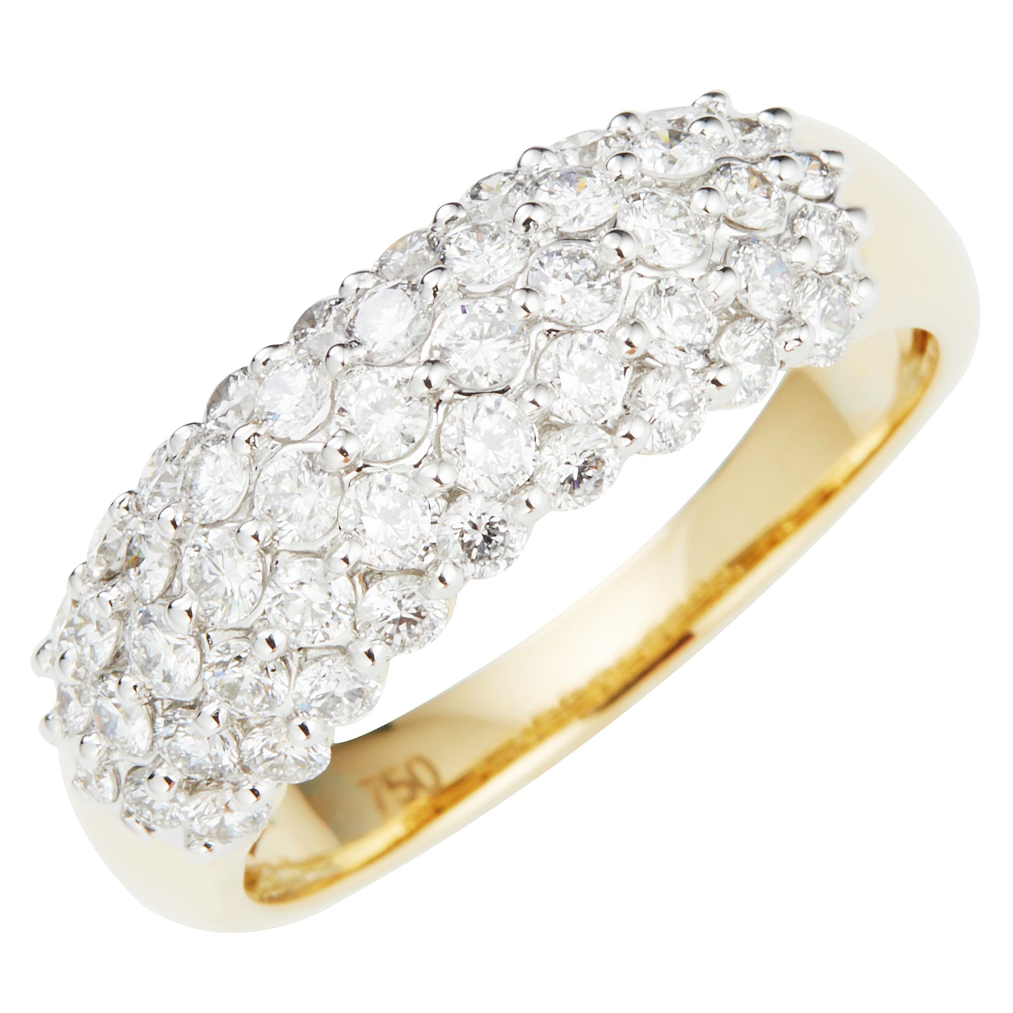 CANADIAN DIAMONDS Ring 49 Brillanten zus. ca. 1,00ct Gold 750 QVC.de