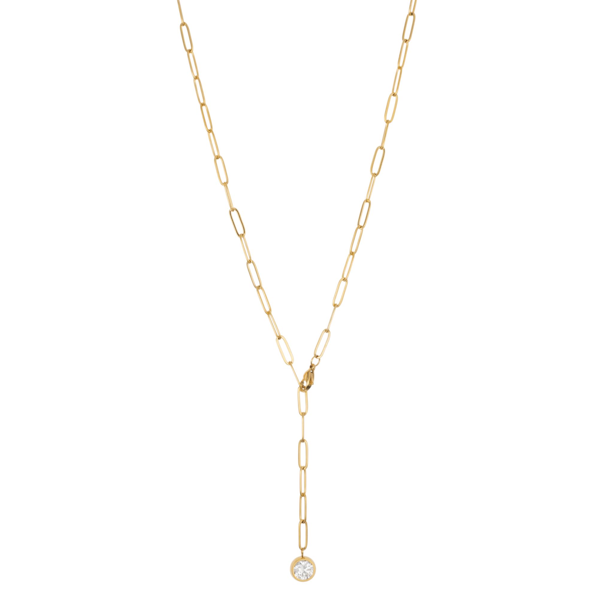 DIAMONIQUE® Collier = 2,00ct Brillantschliff Edelstahl