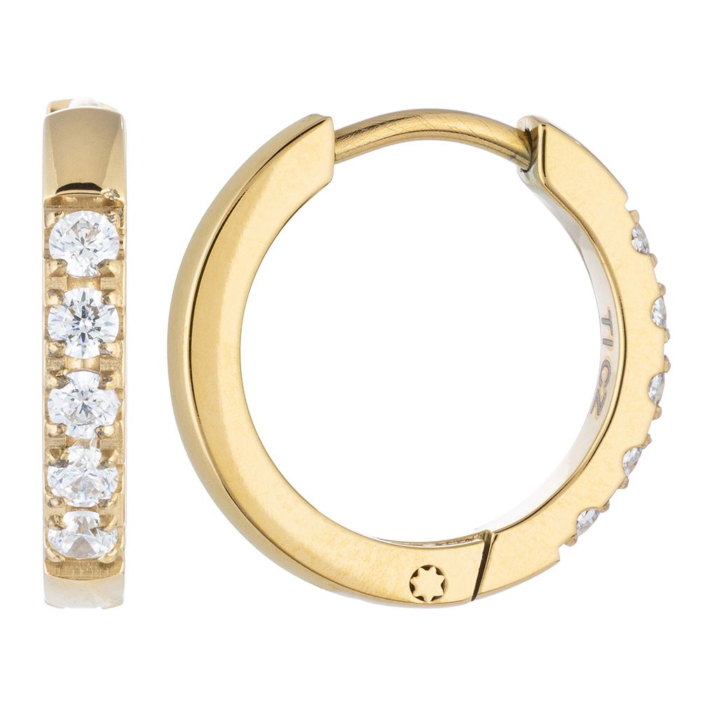 DIAMONIQUE® TITAN Creolen = 0,30ct Brillantschliff