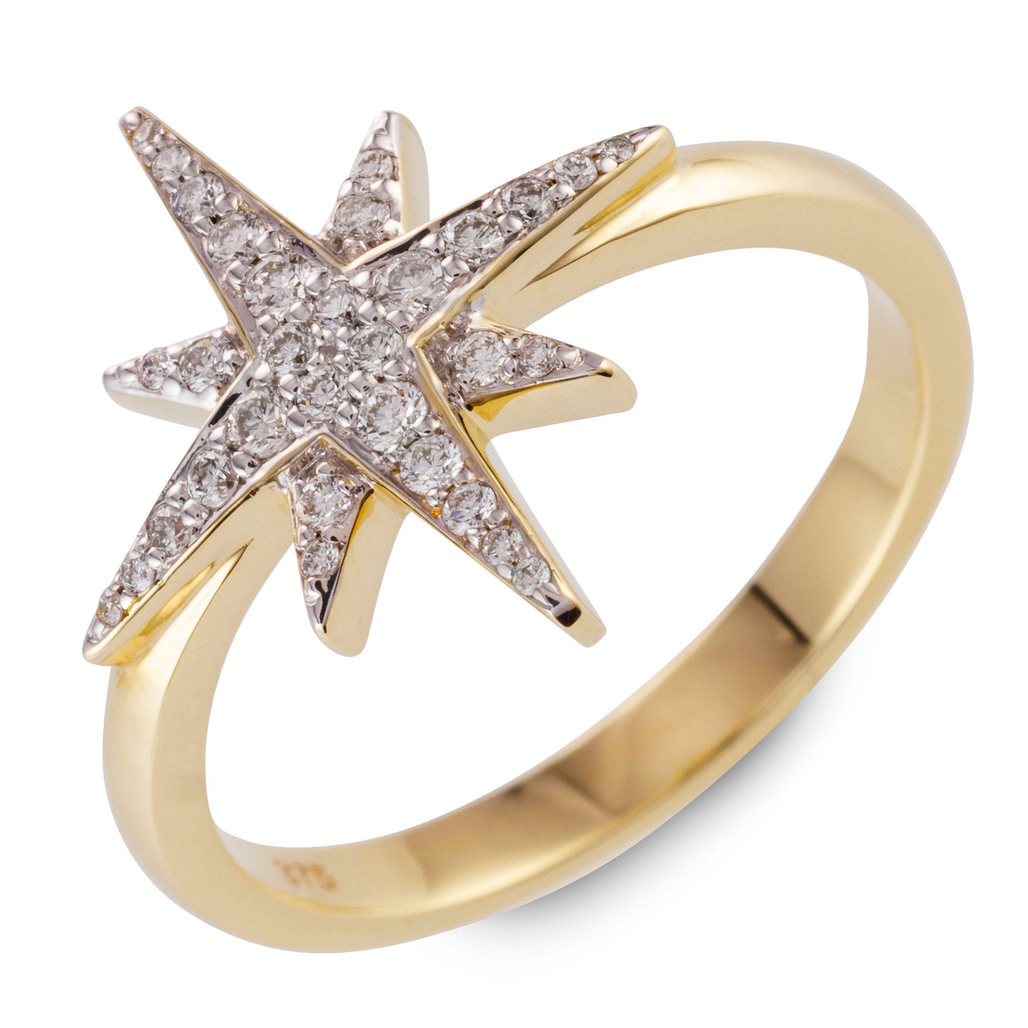 DIAMOUR Ring 32 Brillanten zus. ca. 0,20ct Gold 375