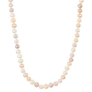 PERLEA Endlos-Collier Süßwasserzucht- perlen 6-7mm Länge ca. 80cm